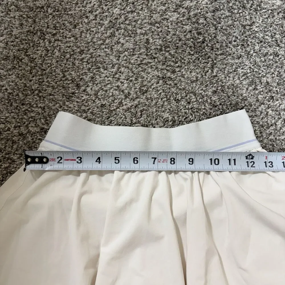 Lululemon Women’s Size 4 Court Rival High-Rise Skirt White Tennis Skort LW8AE3S